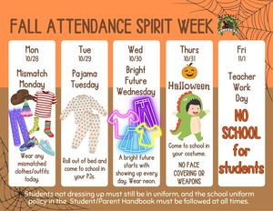 Fall Attendance Spirit Week